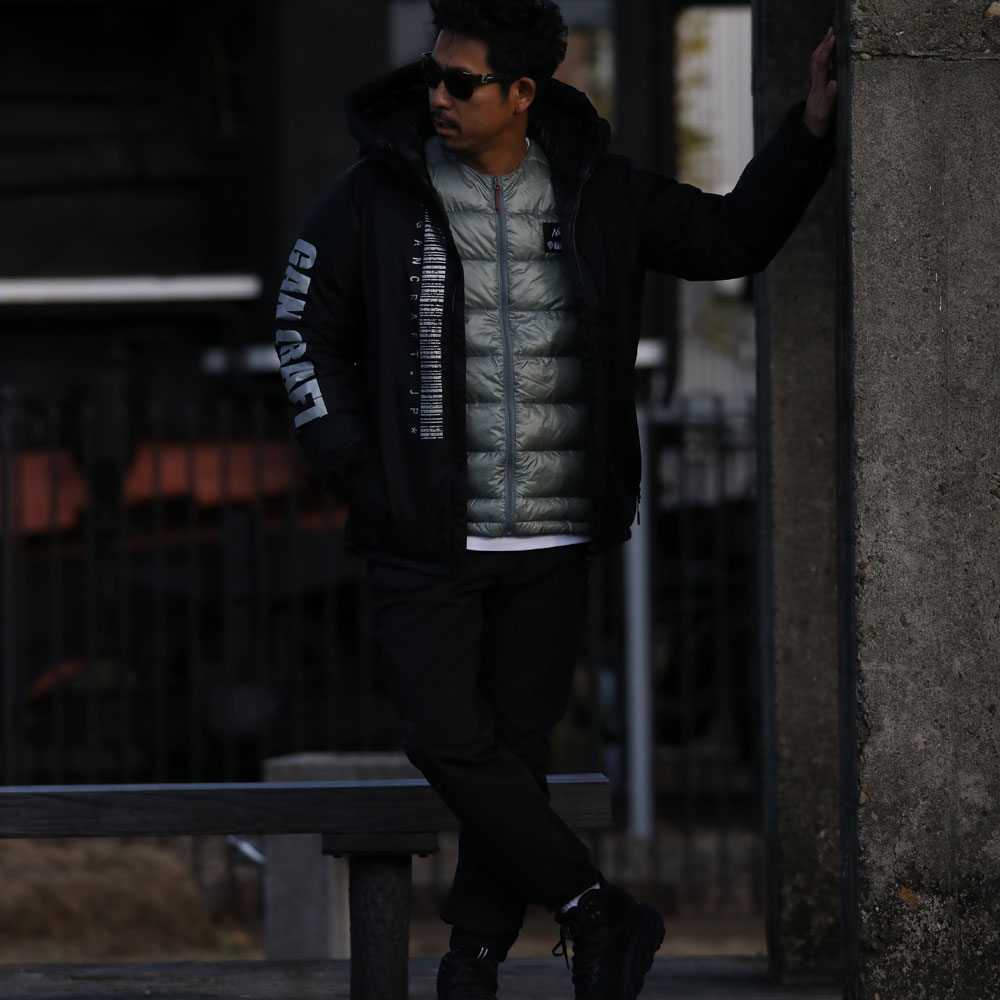 GANCRAFT x NANGA INNER DOWN JACKET【BLACK-